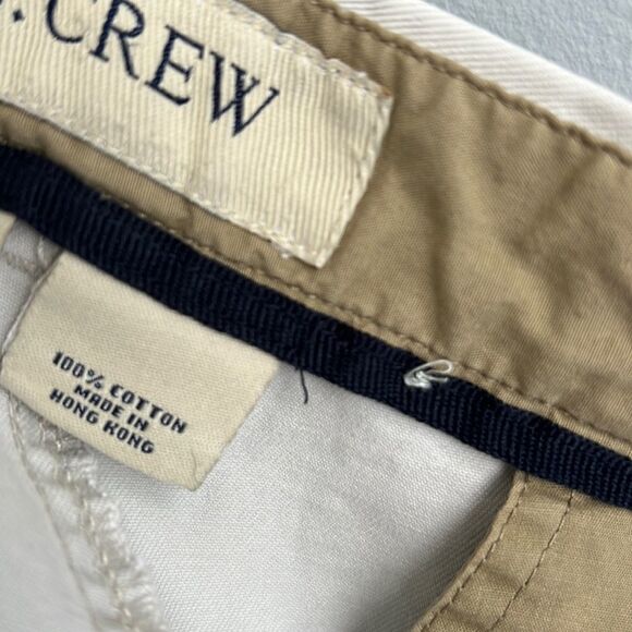 J Crew Mens 38 beige khaki shorts button fly - Picture 7 of 8